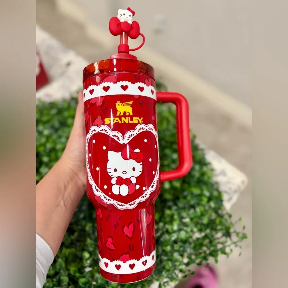 Customized Stanley Hello Kitty 40 oz GLOWS IN THE DARK! - Picture 5 of 6
